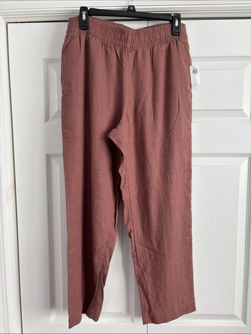 NWT OLD NAVY LINEN BLEND PANTS in Warm Taupe Size Medium